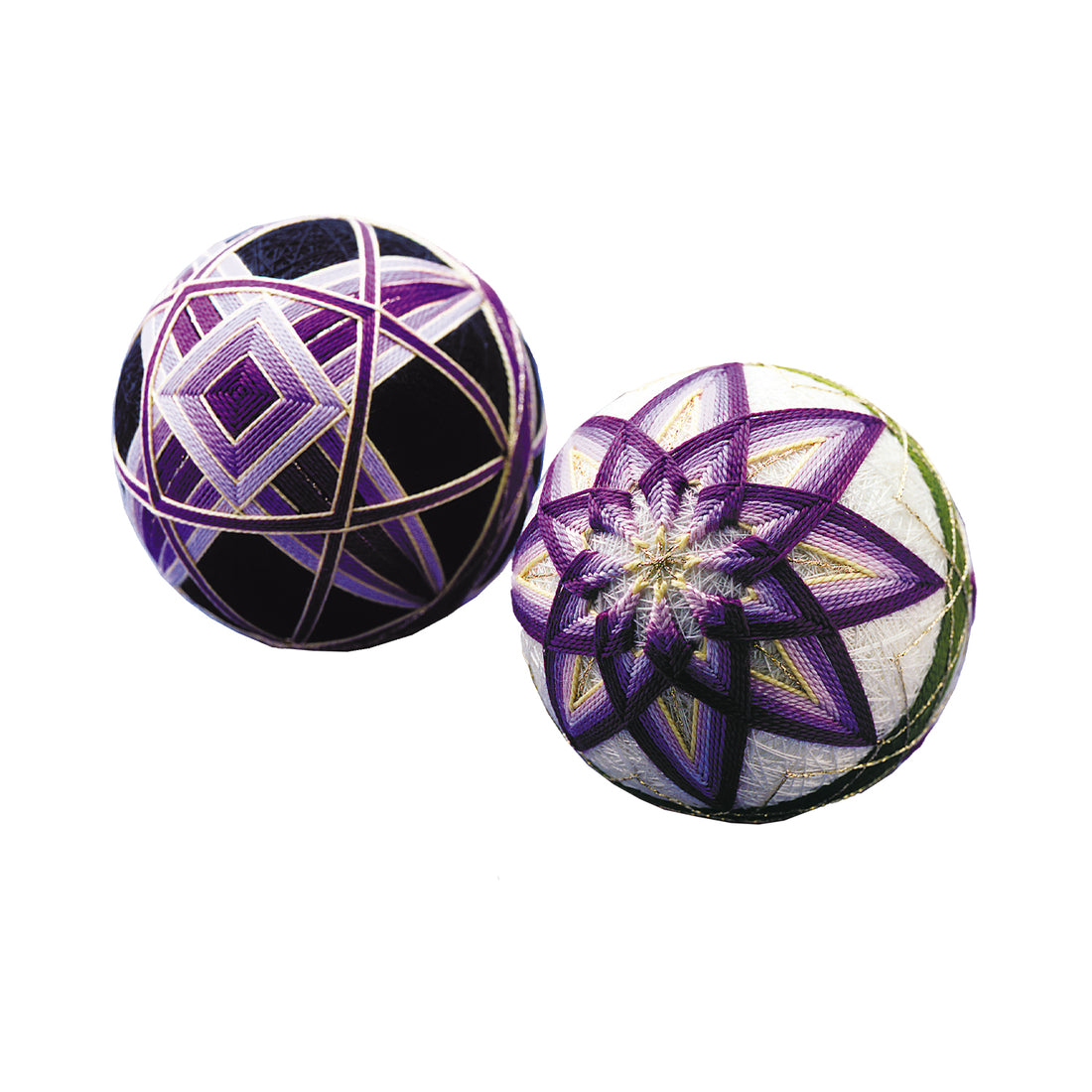 TM-2 Temari Kit - Tsumugata Cross - Double-petaled Chrysanthemum