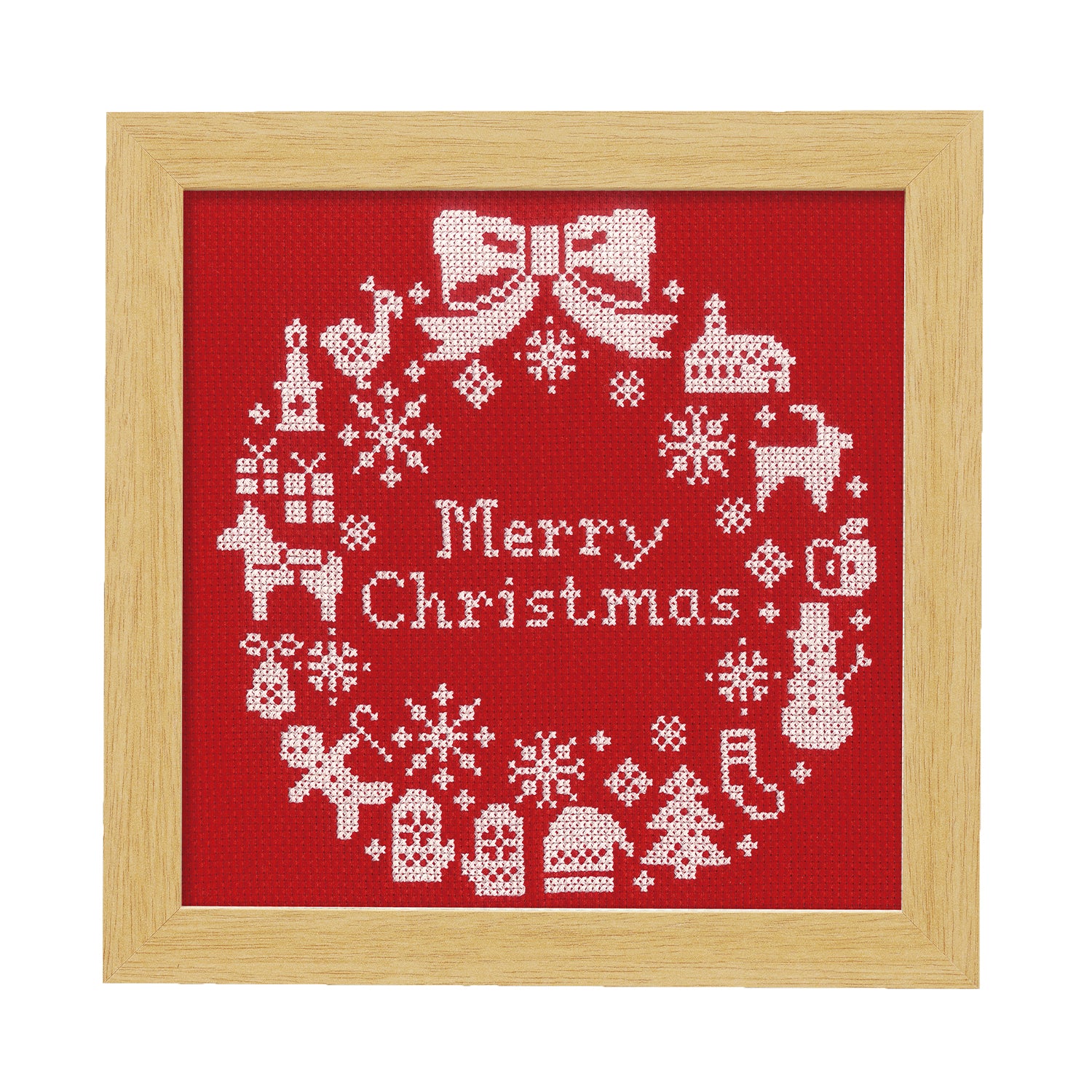 X-100 Christmas wreath (red)