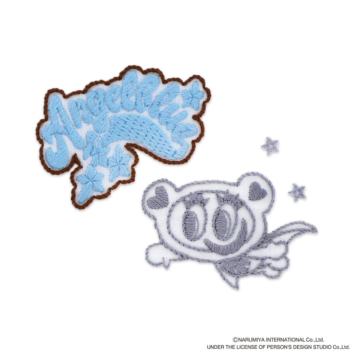 はってはじめる刺しゅうキット（エンジェルブルー）