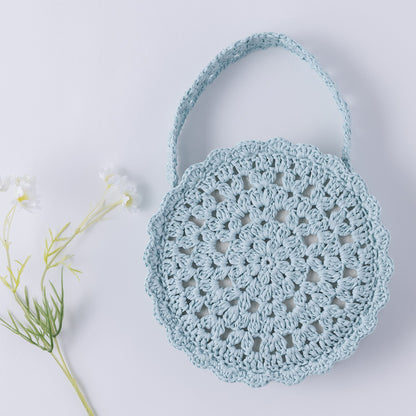 You can make it with just two balls! Pattern for making a flower circle bag