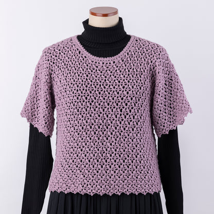 Lilac pullover knitting pattern