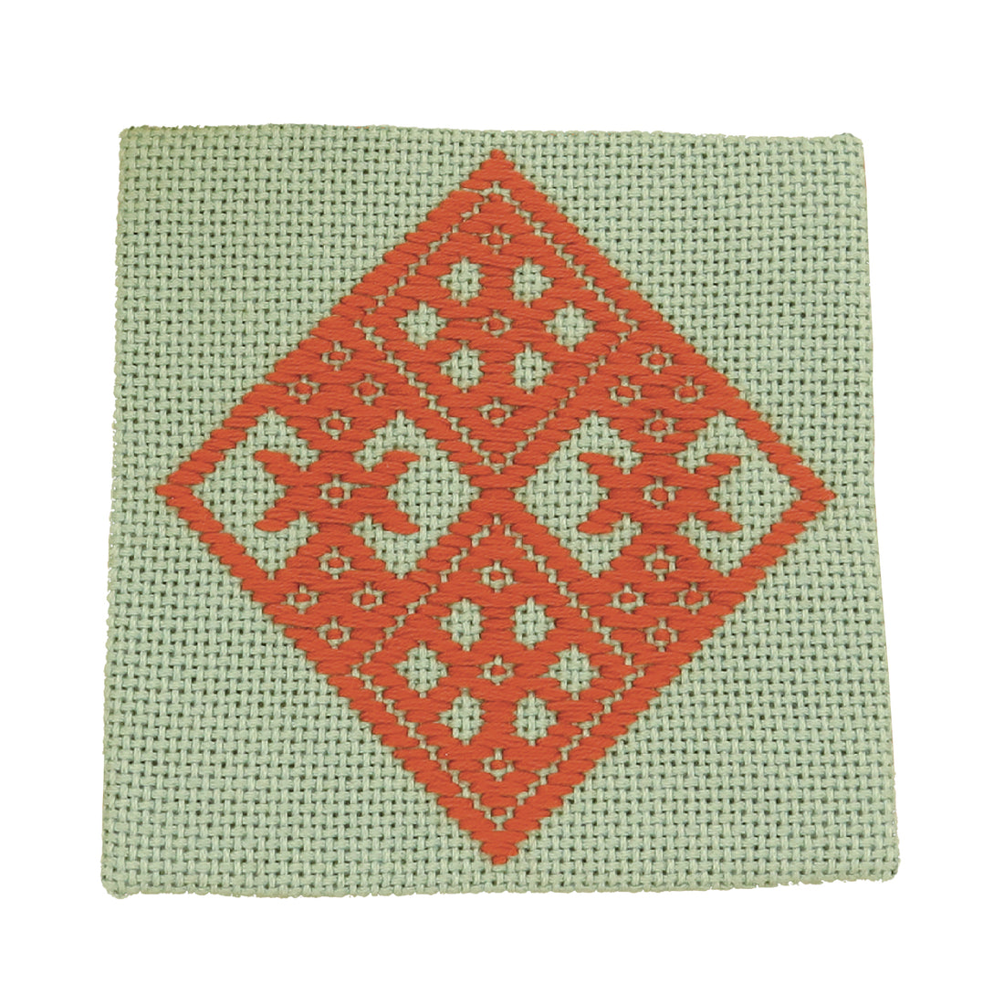 Kogin 42 Coaster (Soft Green)