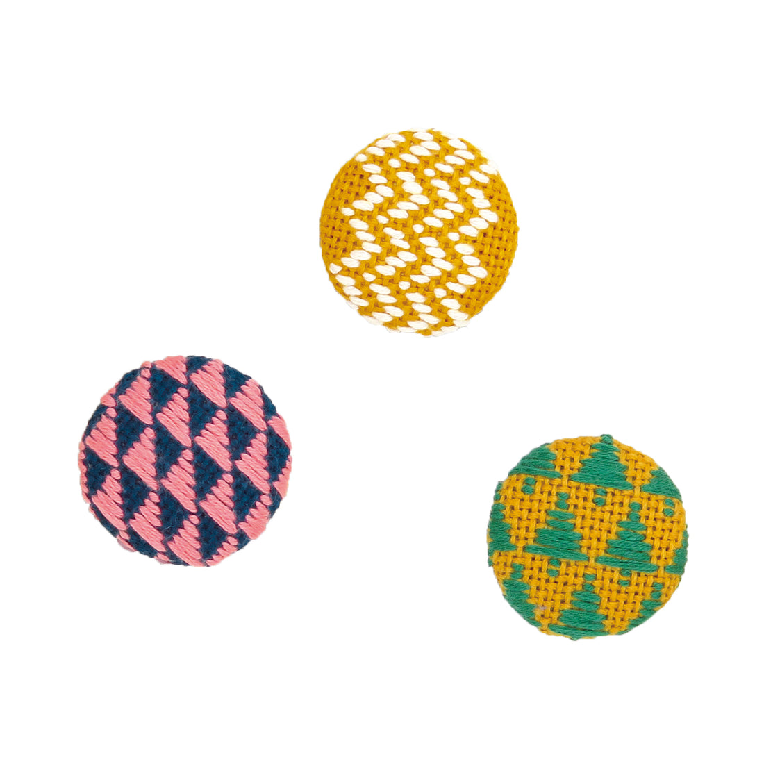Kogin 57 Covered Button (Forest) Set of 3