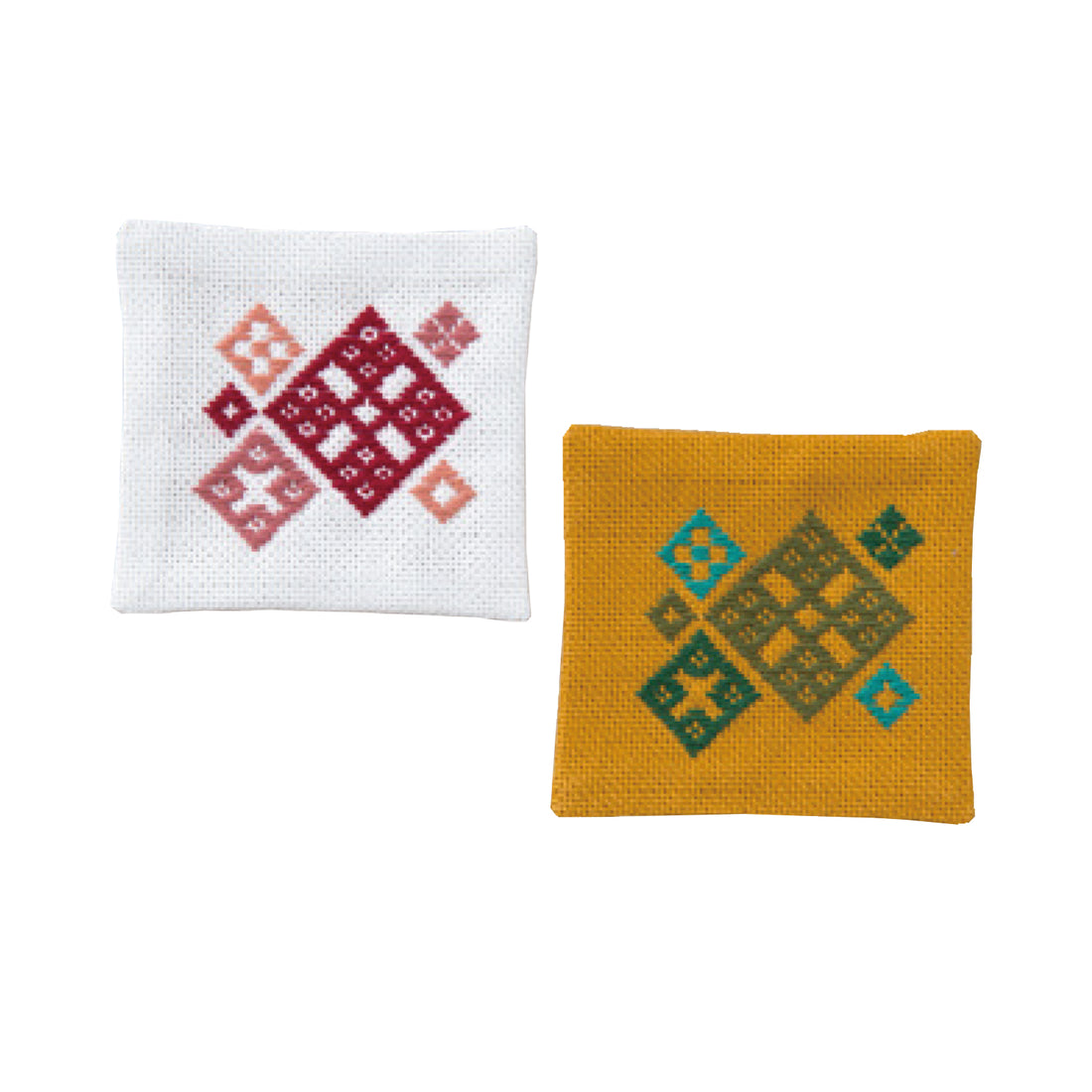 Kogin 74 Kogin Embroidery Coaster A