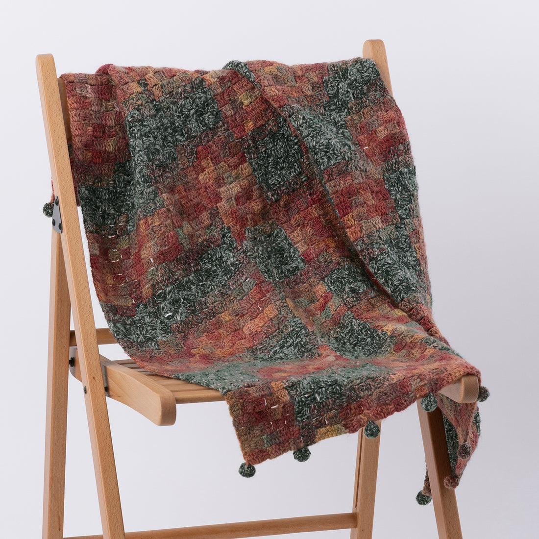 Knitting ball mini blanket pattern