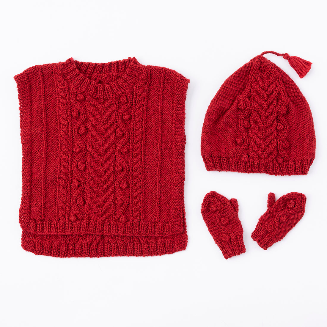 Baby Set (Vest, Hat, Mittens) (12-24 months) Pattern