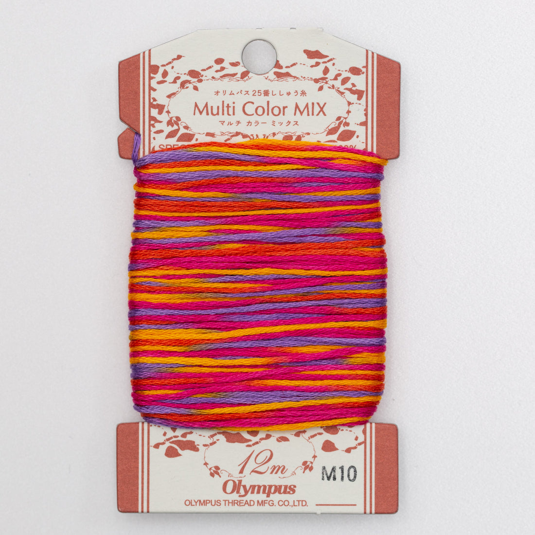 No. 25 embroidery thread, multi-color mix