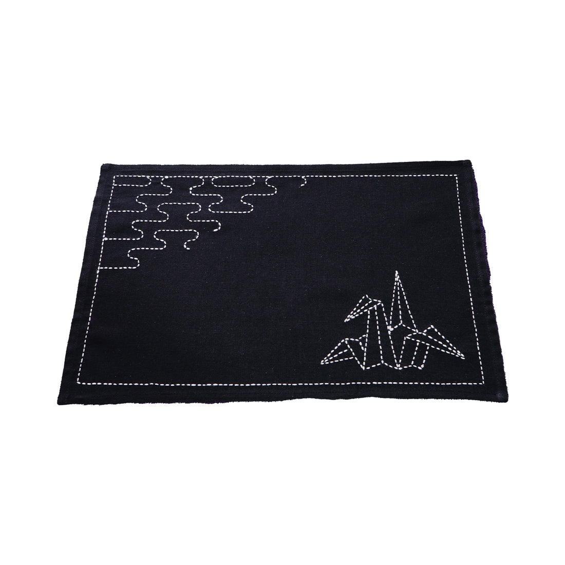 Sashiko 221 Placemat Crane (Navy)