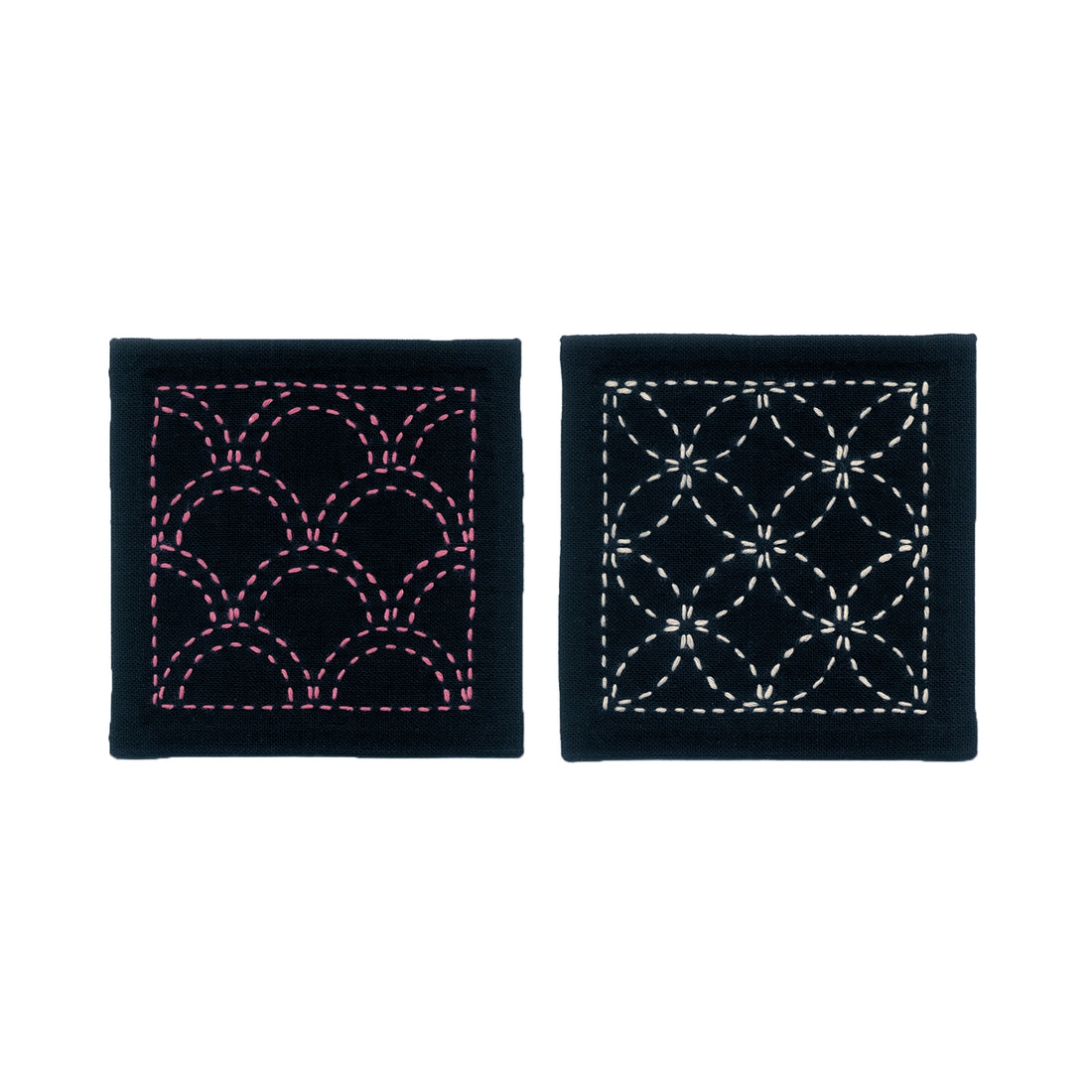 Sashiko 262 Shippo-Tsunagi, Seigaiha (Navy)