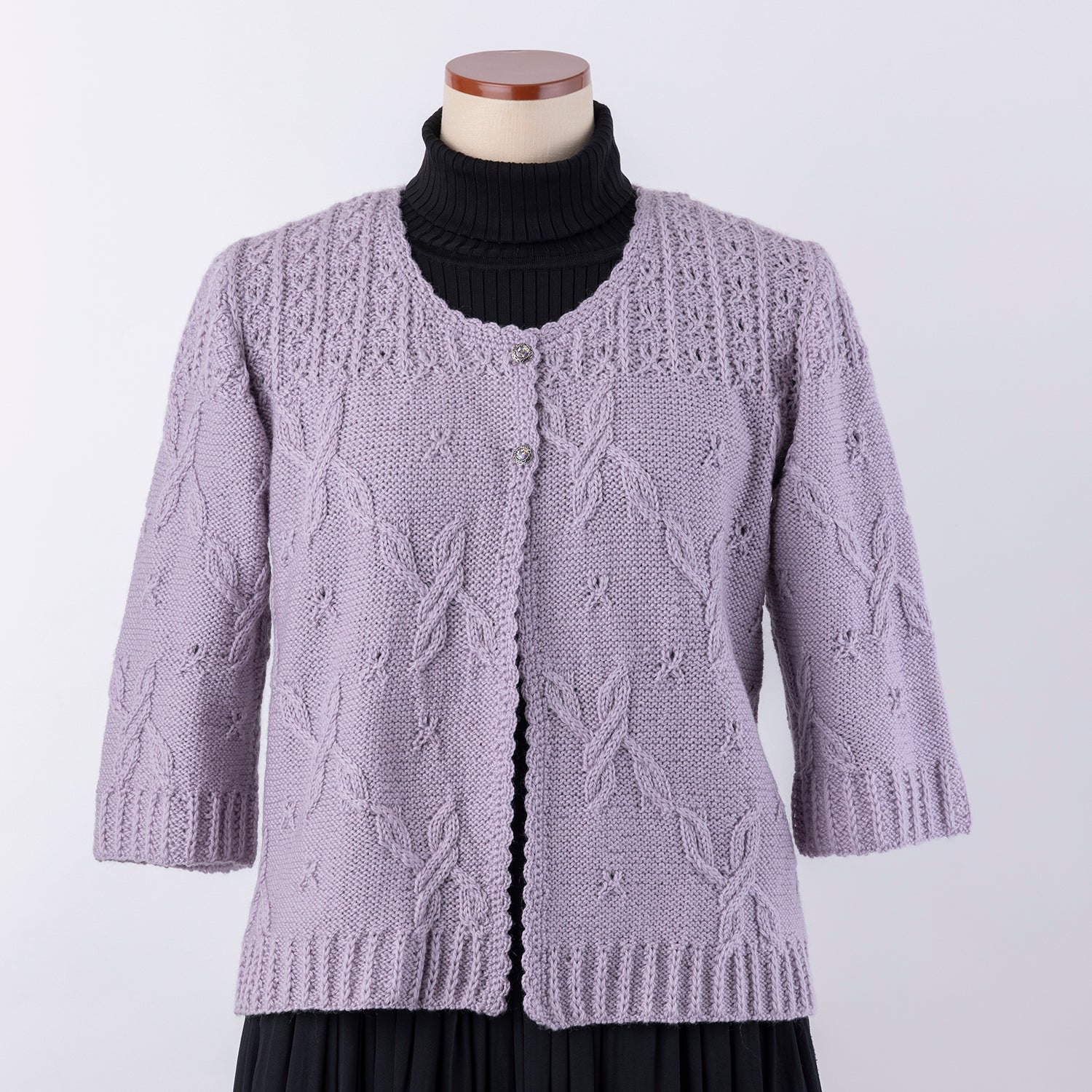 Asymmetrical cardigan knitting pattern