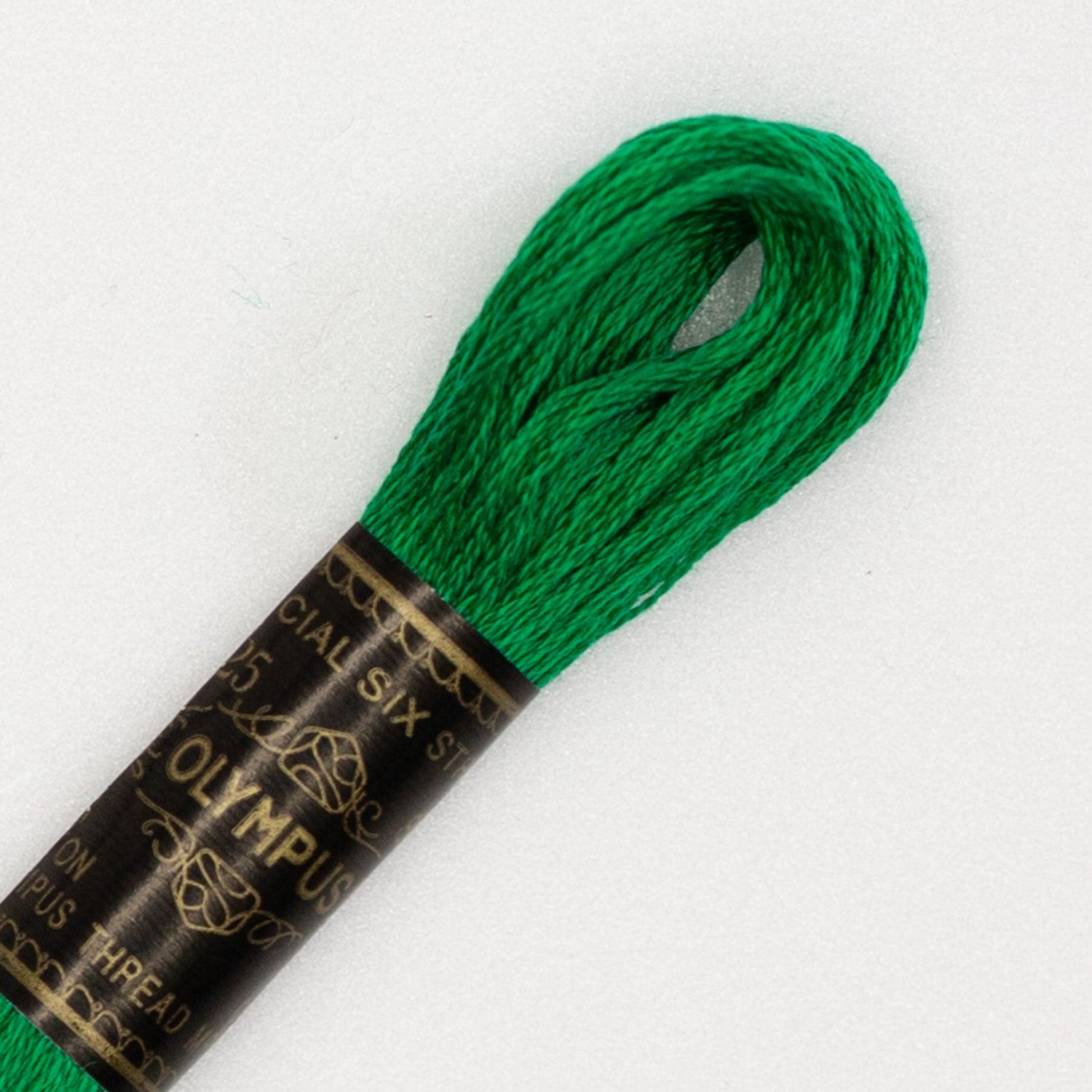 No. 25 embroidery thread, green