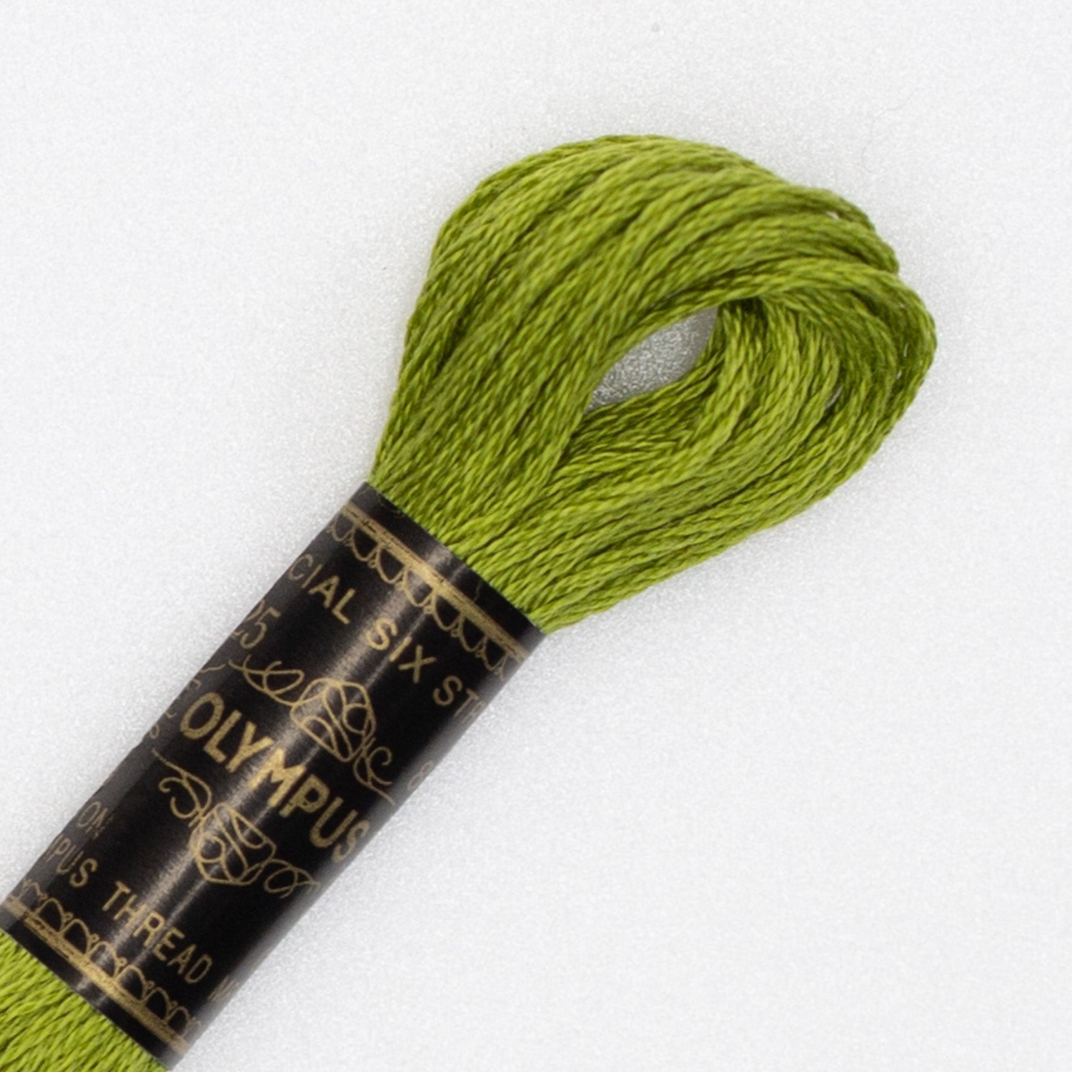 No. 25 embroidery thread, green