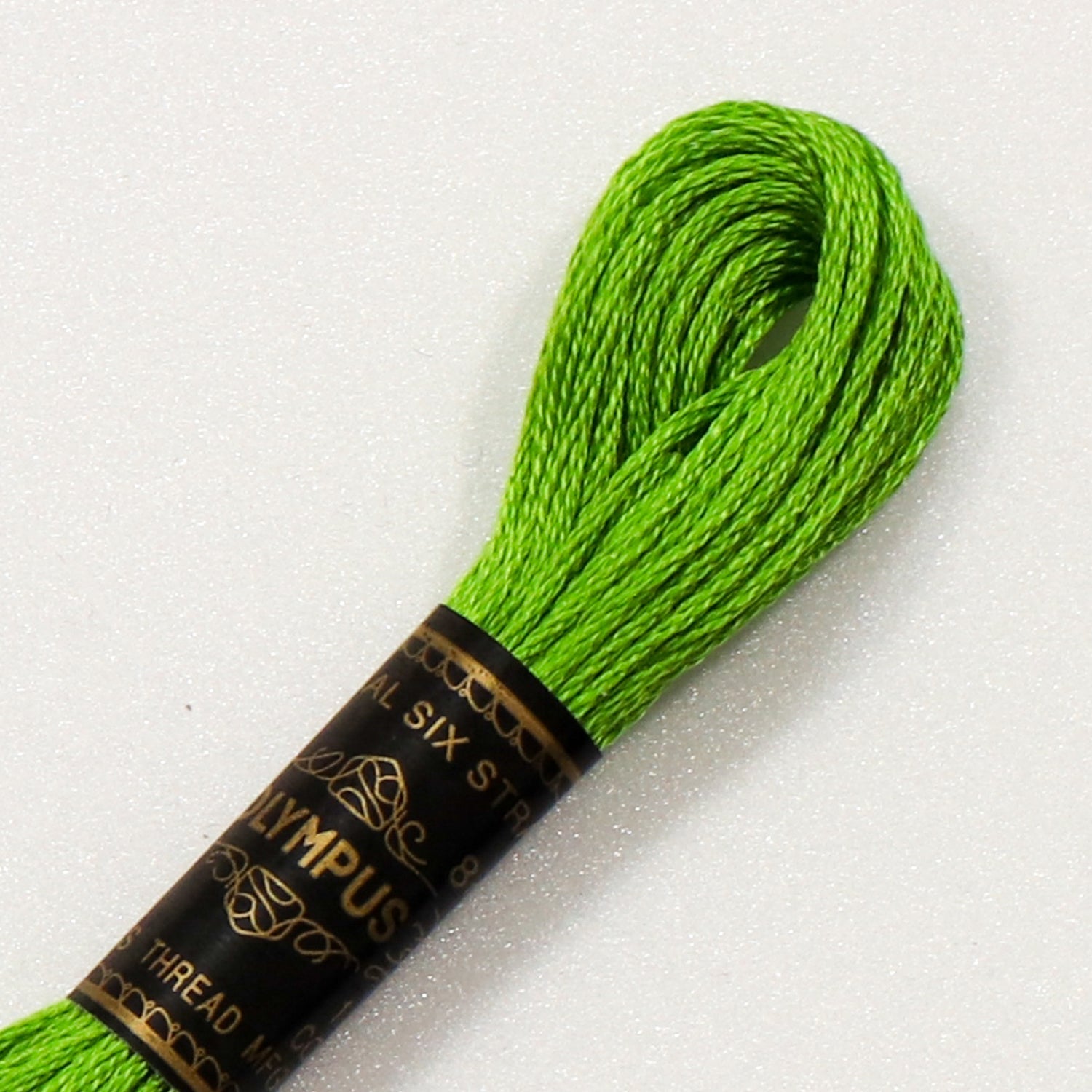 No. 25 embroidery thread, green