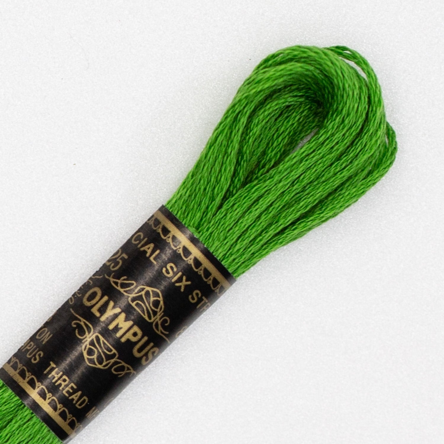 No. 25 embroidery thread, green