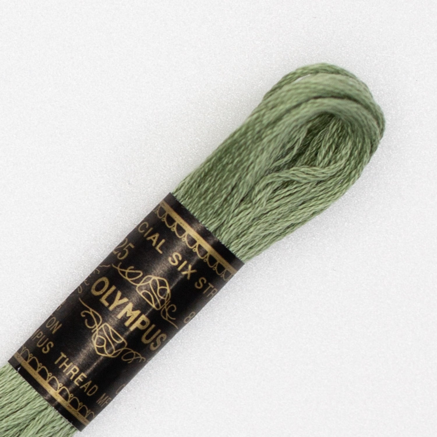 No. 25 embroidery thread, green