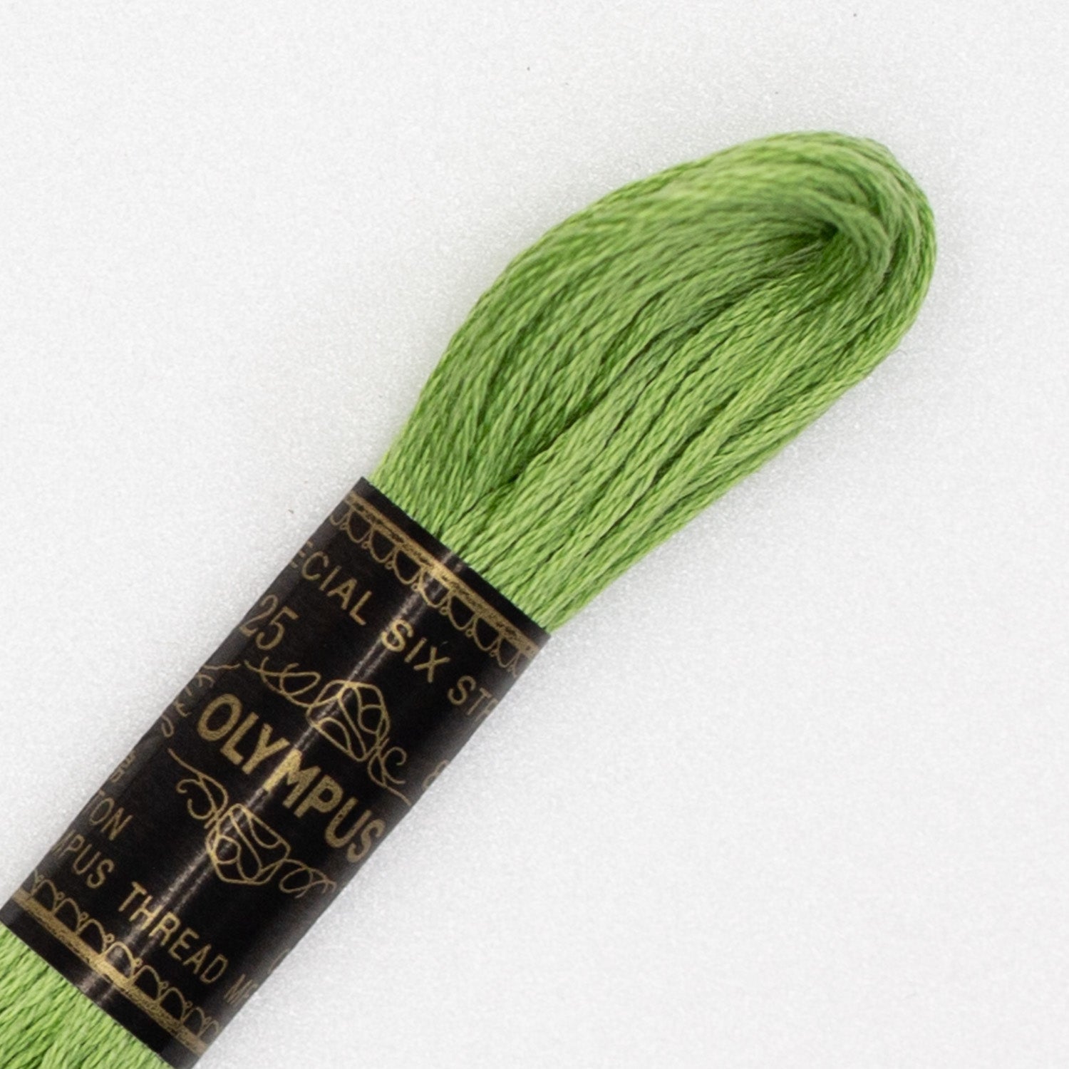 No. 25 embroidery thread, green