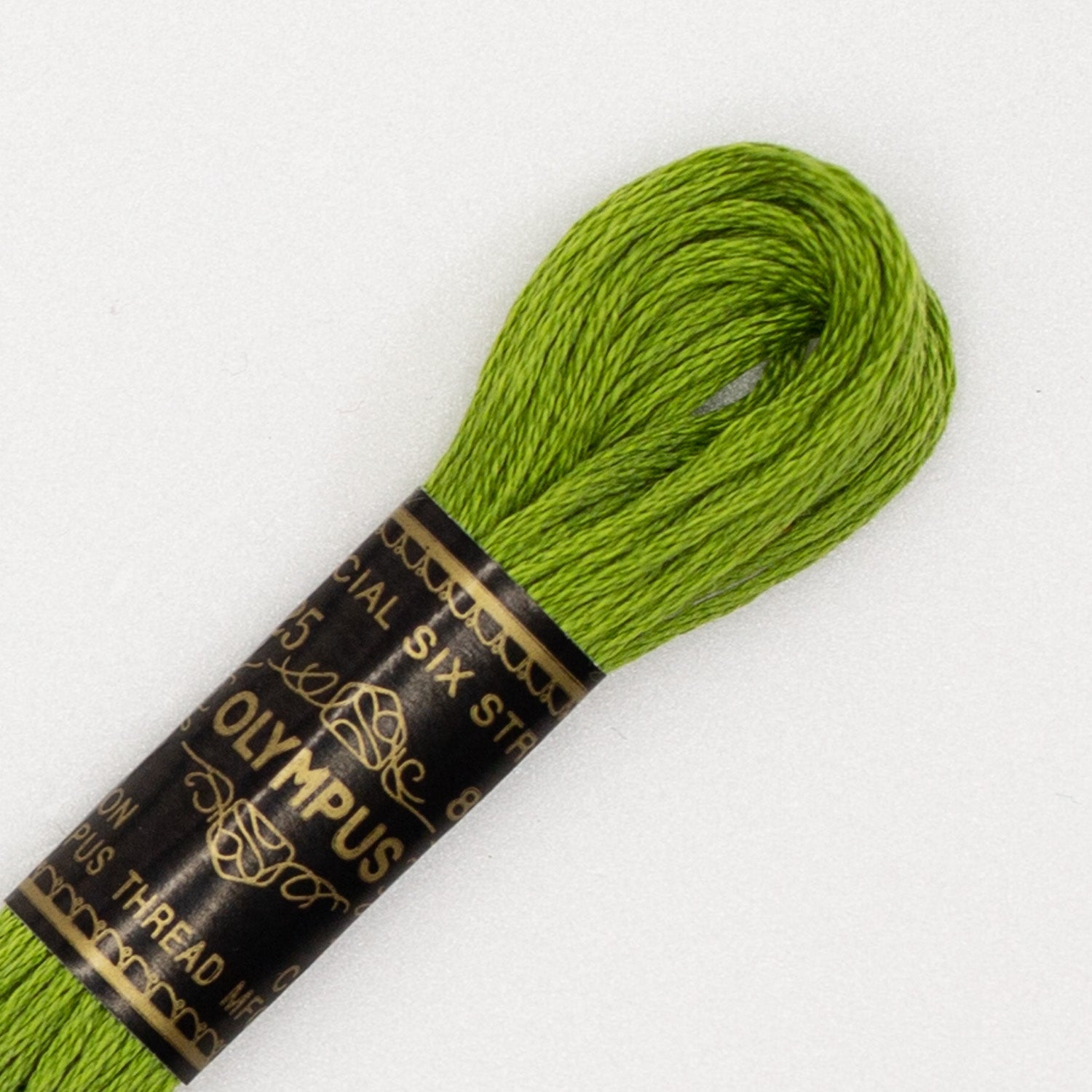 No. 25 embroidery thread, green