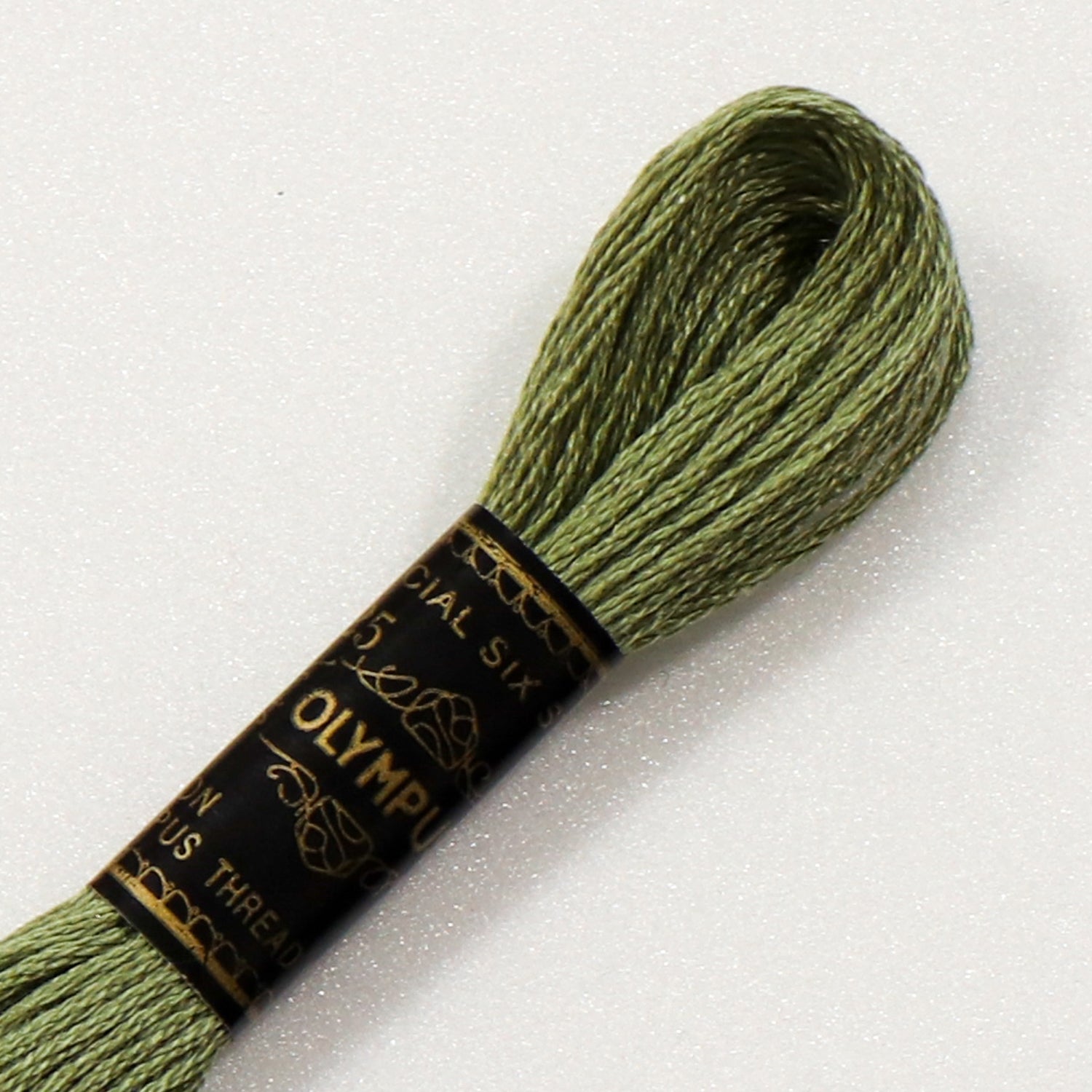 No. 25 embroidery thread, green