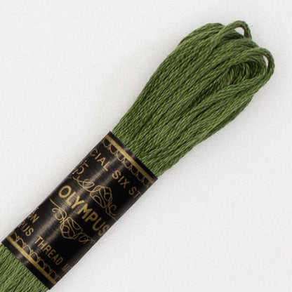 No. 25 embroidery thread, green