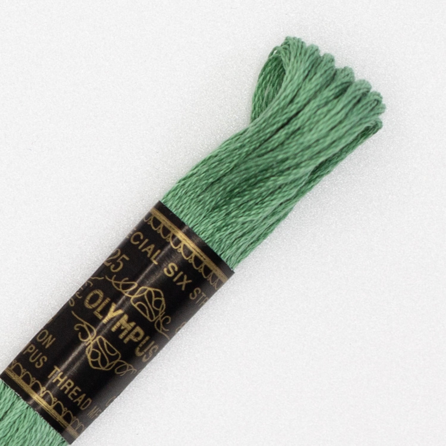 No. 25 embroidery thread, green