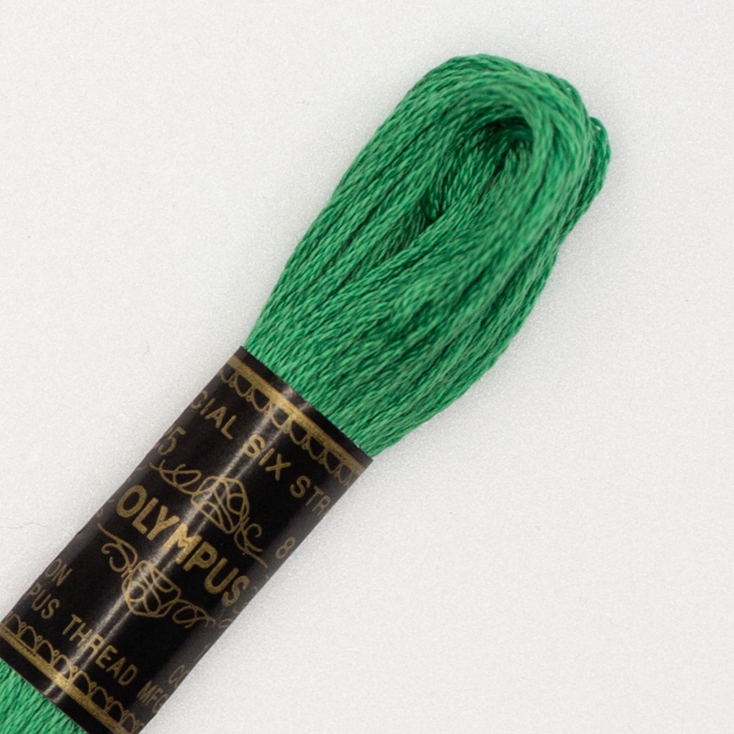 No. 25 embroidery thread, green