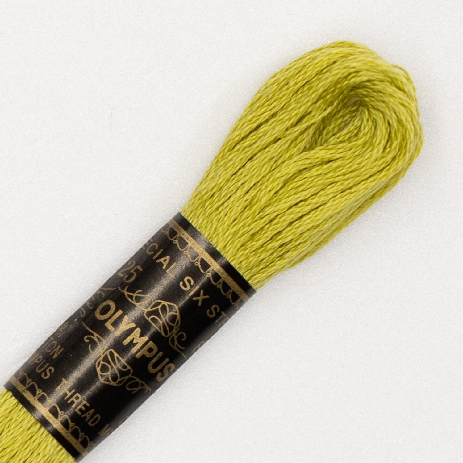 No. 25 embroidery thread, green