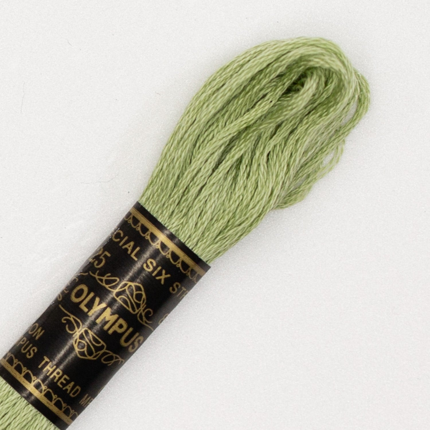 No. 25 embroidery thread, green