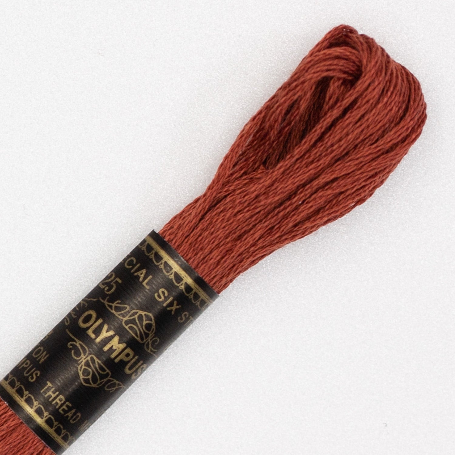 No. 25 embroidery thread, brown