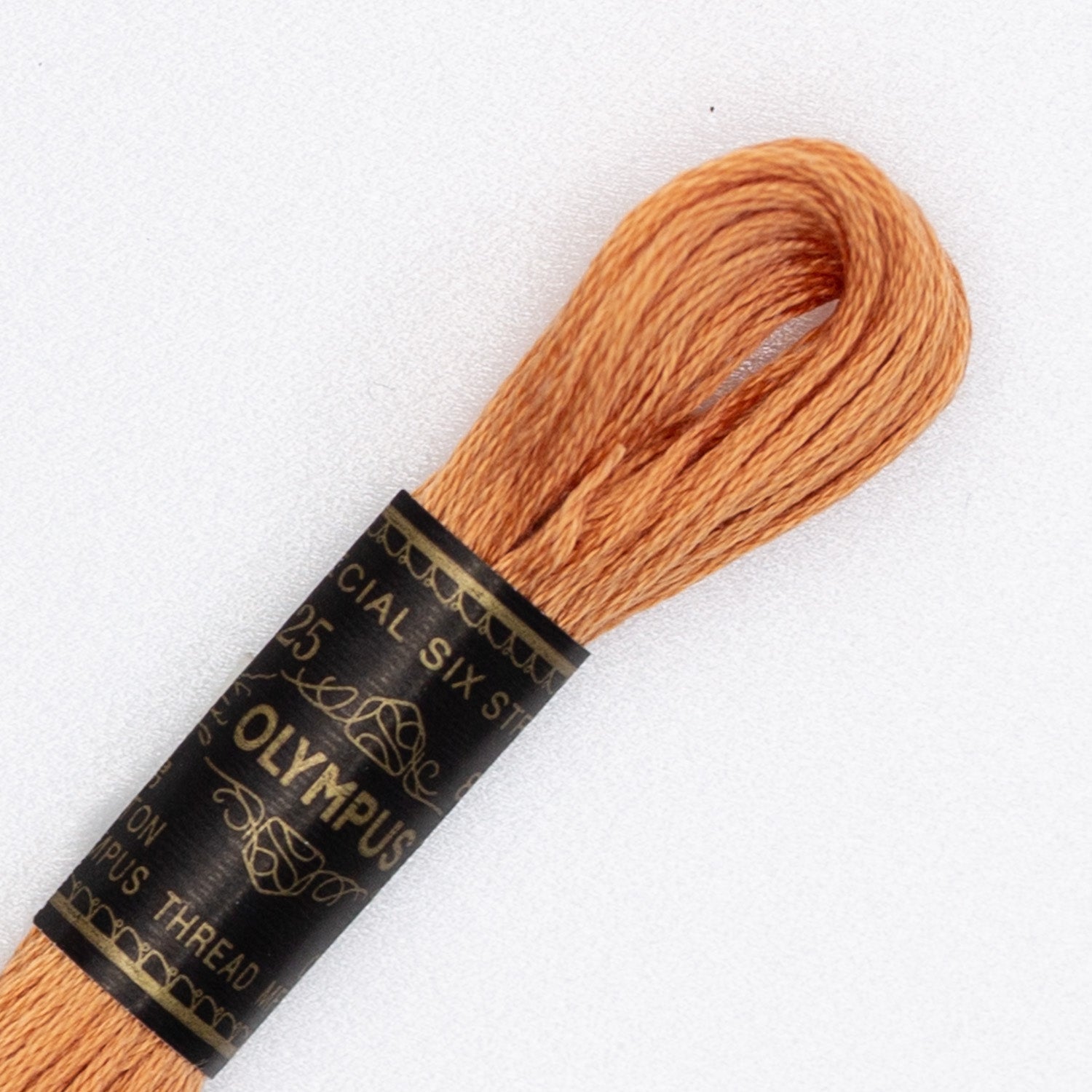 No. 25 embroidery thread, brown