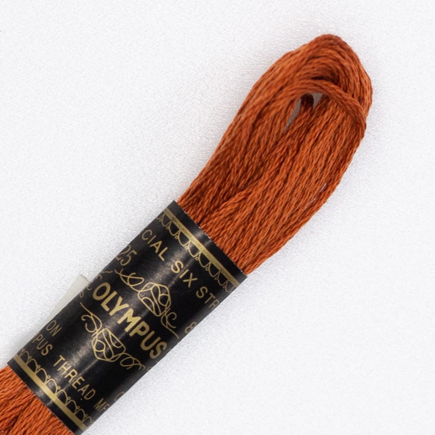 No. 25 embroidery thread, brown