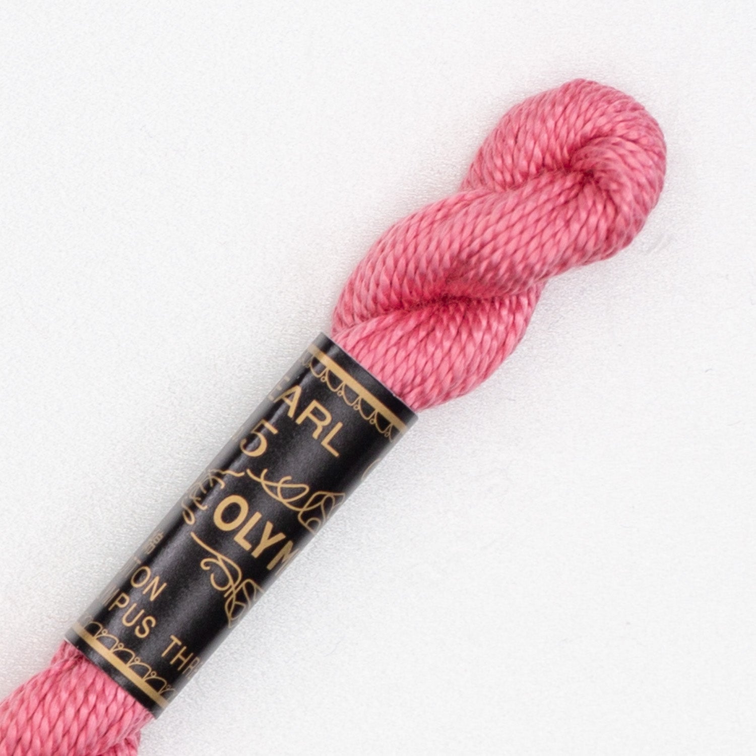 No. 5 embroidery thread, red/pink