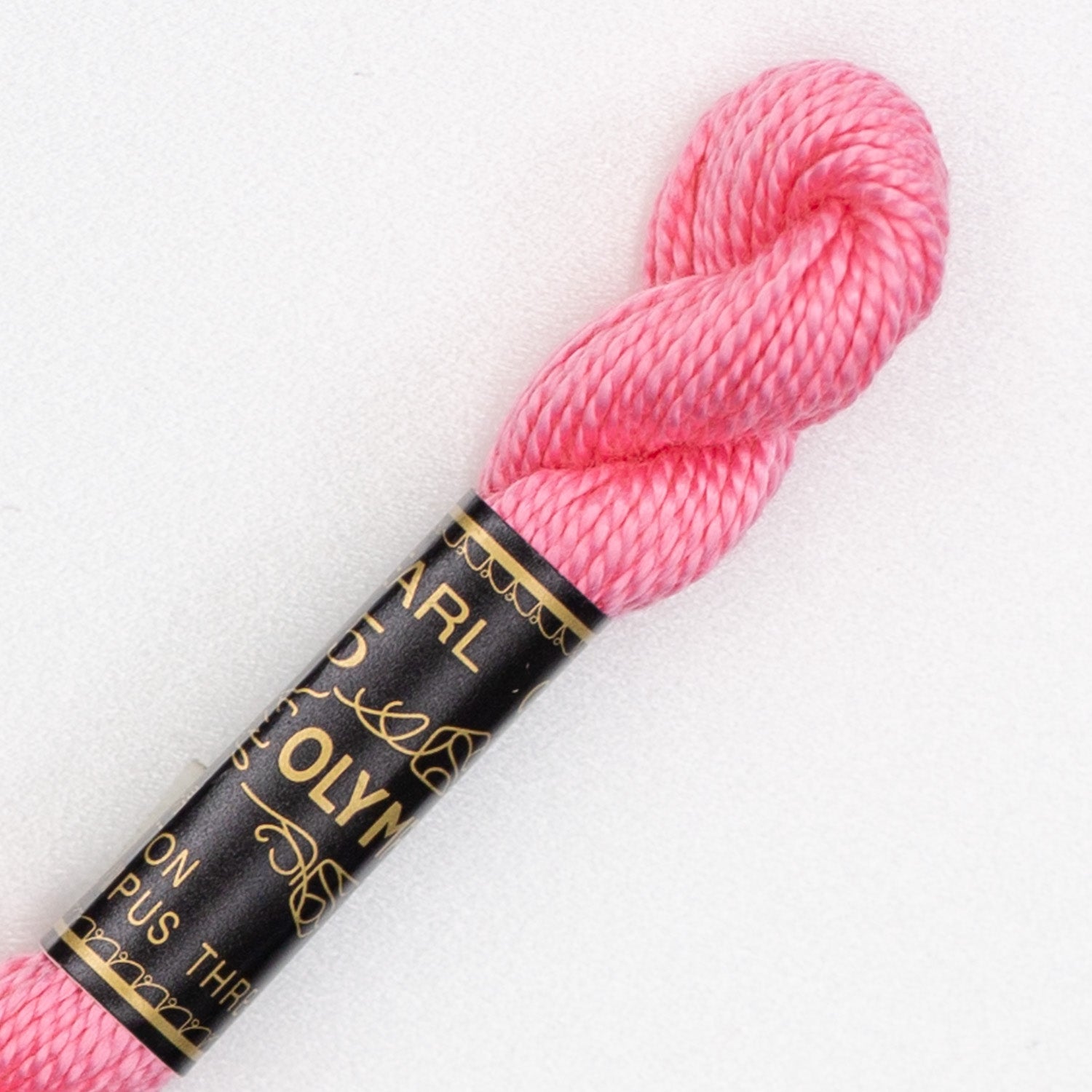 No. 5 embroidery thread, red/pink