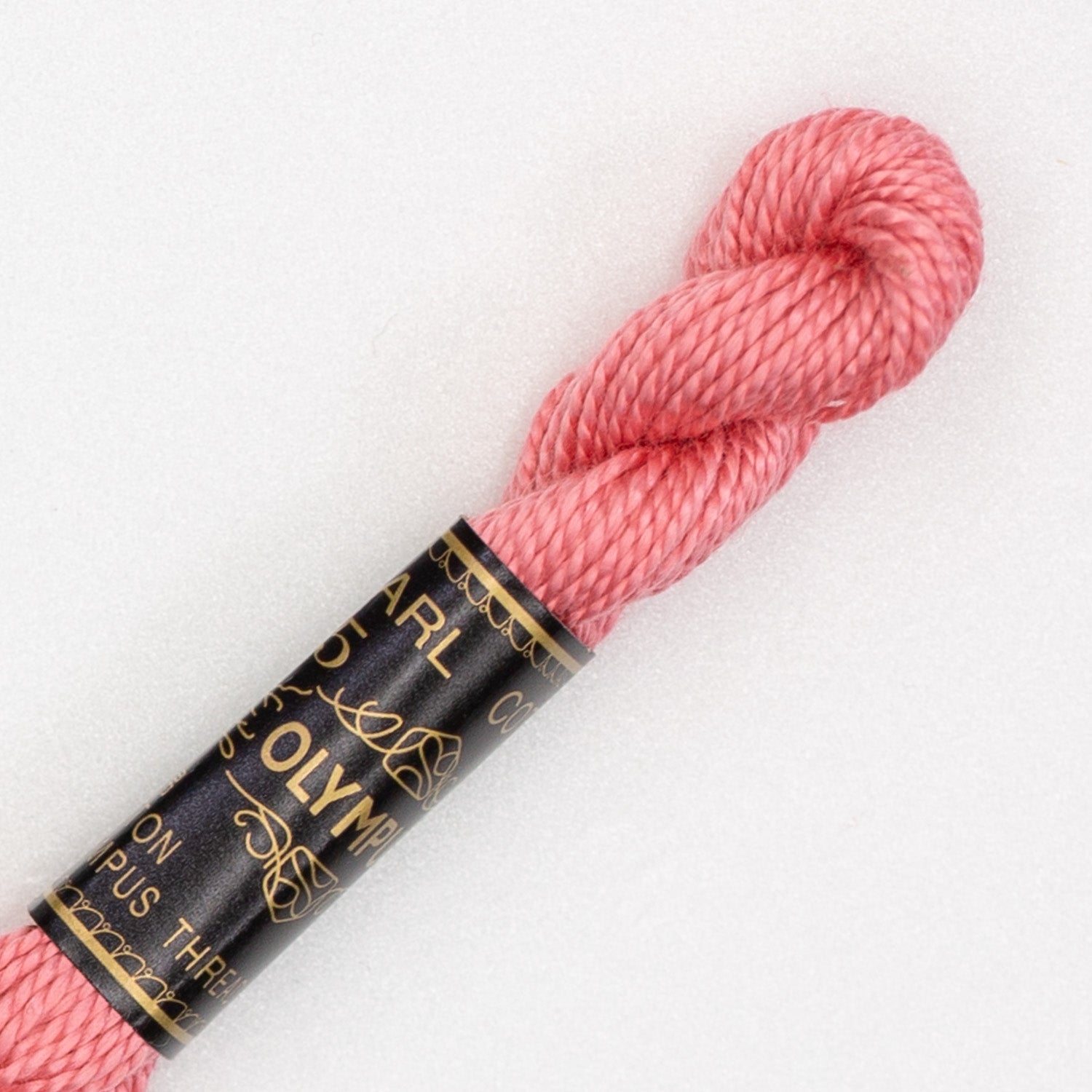 No. 5 embroidery thread, red/pink