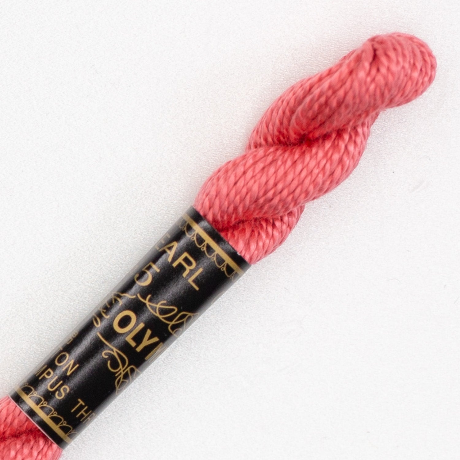 No. 5 embroidery thread, red/pink