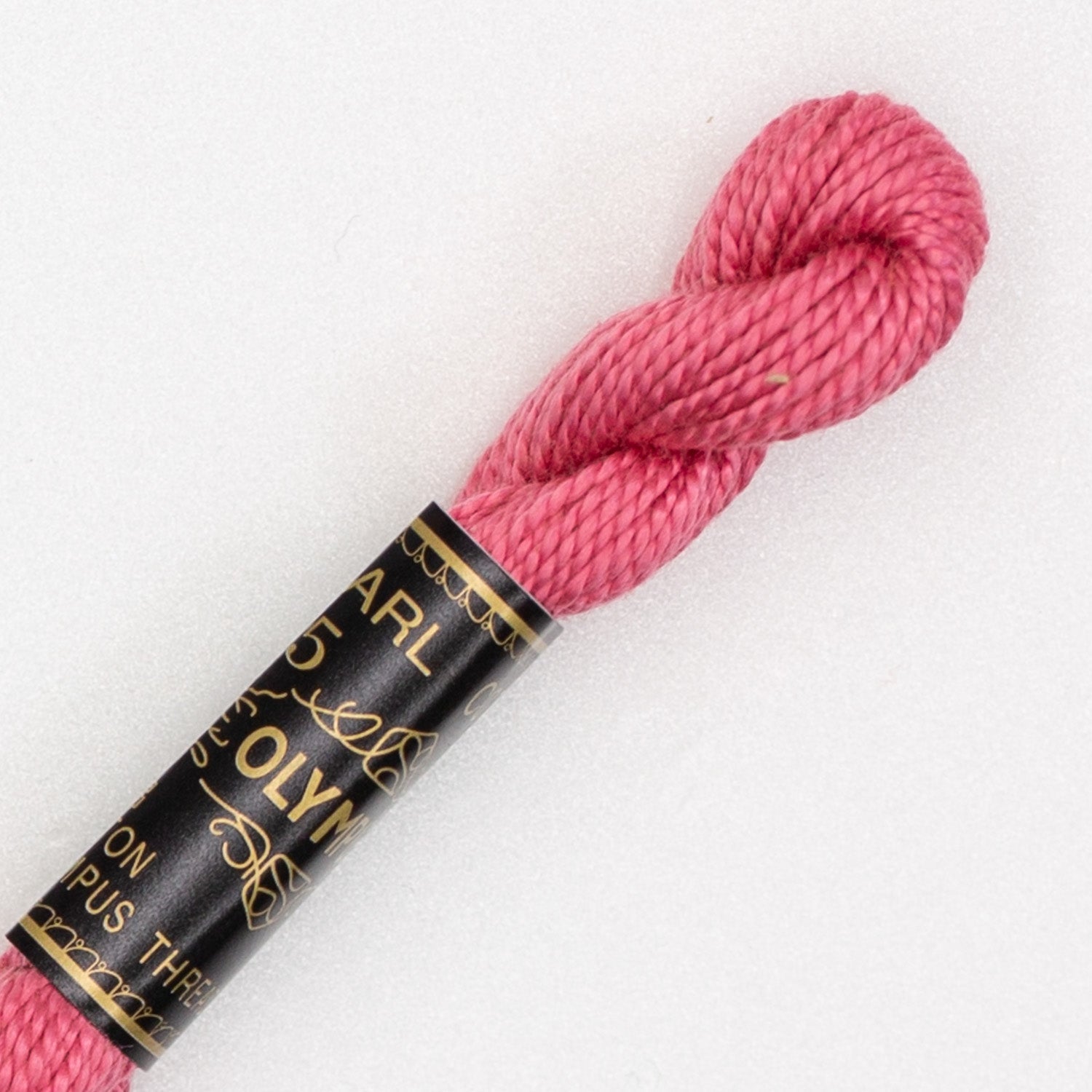 No. 5 embroidery thread, red/pink