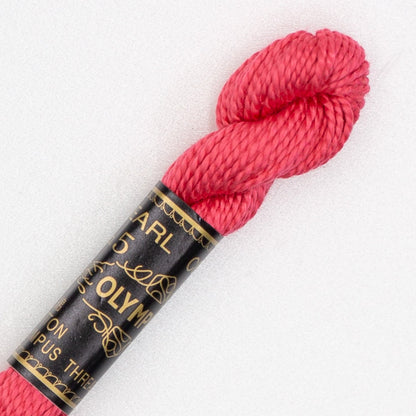 No. 5 embroidery thread, red/pink